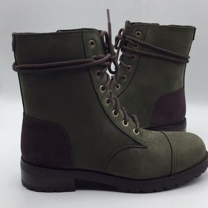 UGG Kilmer Water Resistant Navy Green Leather Boot